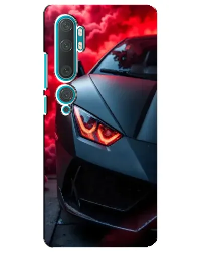 Чехол для Xiaomi Mi 10 с картинкой «Lamborghini красное сияние»