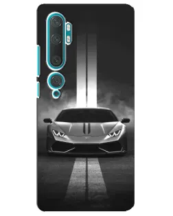 Чехол для Xiaomi Mi 10 с картинкой «Lamborghini симметрия дорог»