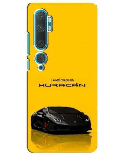 Чехол для Xiaomi Mi 10 с картинкой «Lamborghini Huracan черный»