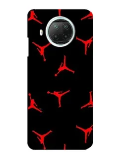 Чехол для Xiaomi Mi 10i с картинкой «Jordan Red Pattern» Чехол для Xiaomi Mi 10i с картинкой «Jordan Red Pattern»