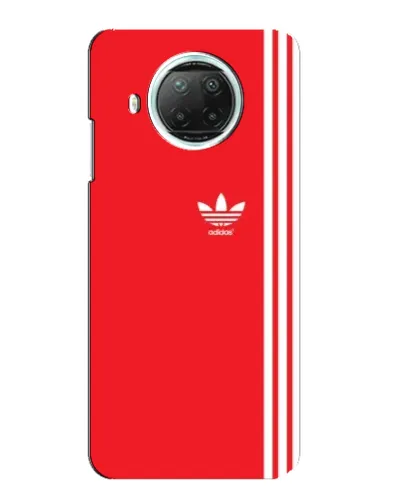 Чехол для Xiaomi Mi 10i с картинкой «Красный минимализм Adidas»