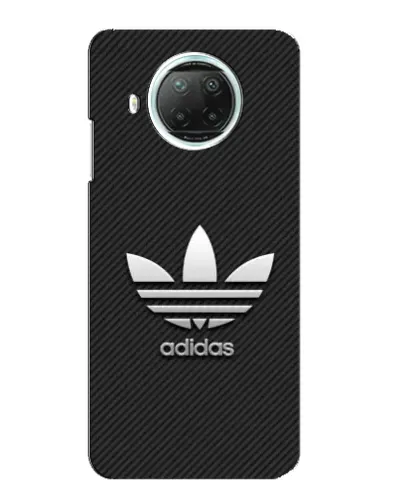 Чехол для Xiaomi Mi 10i с картинкой «Adidas Карбоновая текстура»