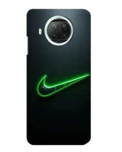 Чехол для Xiaomi Mi 10i с картинкой «Неоновый контур Nike» Чехол для Xiaomi Mi 10i с картинкой «Неоновый контур Nike»