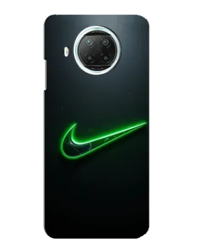 Чехол для Xiaomi Mi 10i с картинкой «Неоновый контур Nike»