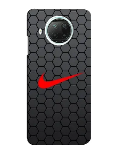 Чехол для Xiaomi Mi 10i с картинкой «Nike — карбоновая сетка»