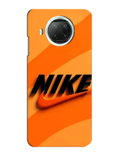 Чехол для Xiaomi Mi 10i с картинкой «Оранжевый драйв Nike»