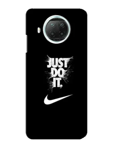 Чехол для Xiaomi Mi 10i с картинкой «Текстовый принт Nike»