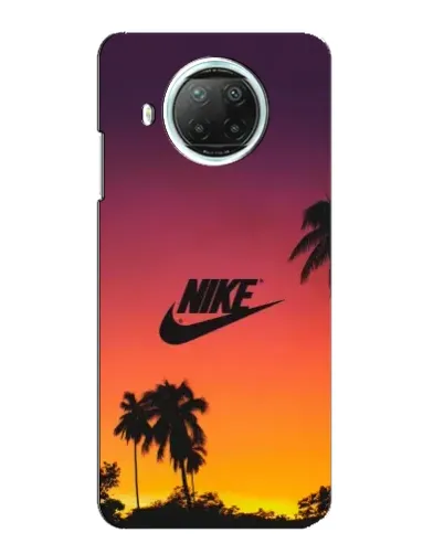 Чехол для Xiaomi Mi 10i с картинкой «Nike на закате солнца»