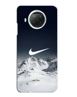 Чехол для Xiaomi Mi 10i с картинкой «Nike — зимние горы» Чехол для Xiaomi Mi 10i с картинкой «Nike — зимние горы»