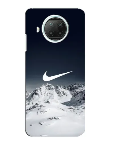 Чехол для Xiaomi Mi 10i с картинкой «Nike — зимние горы»