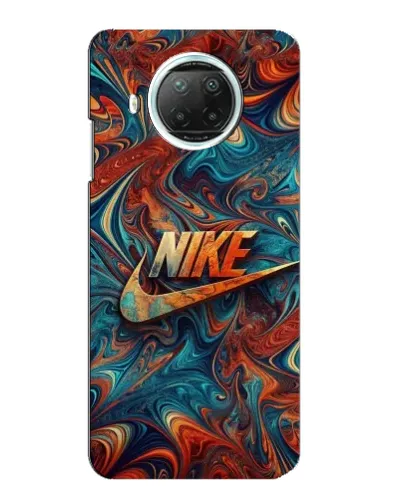 Чехол для Xiaomi Mi 10i с картинкой «Nike в абстракции»