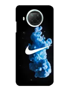 Чехол для Xiaomi Mi 10i с картинкой «Nike и синий дым» Чехол для Xiaomi Mi 10i с картинкой «Nike и синий дым»