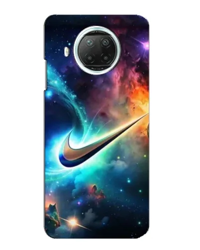 Чехол для Xiaomi Mi 10i с картинкой «Космический Nike Swoosh»
