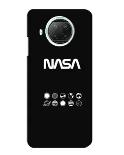 Чехол для Xiaomi Mi 10i с картинкой «NASA — технический принт» Чехол для Xiaomi Mi 10i с картинкой «NASA — технический принт»