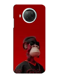 Чехол для Xiaomi Mi 10i с картинкой «Bored Ape в красном»