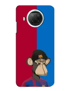 Чехол для Xiaomi Mi 10i с картинкой «Bored Ape — фанат Барсы»