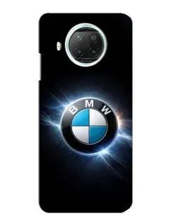 Чохол для Xiaomi Mi 10i з картинкою «BMW — неонове сяйво»