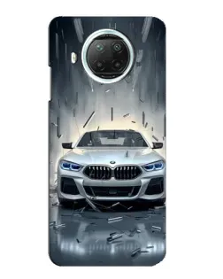 Чехол для Xiaomi Mi 10i с картинкой «BMW в свете фар»