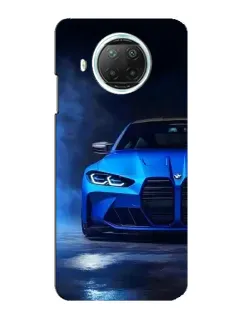 Чехол для Xiaomi Mi 10i с картинкой «Голубая BMW M4»