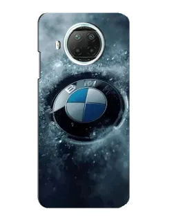 Чехол для Xiaomi Mi 10i с картинкой «Логотип BMW — лед»