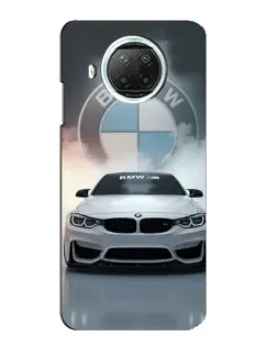 Чехол для Xiaomi Mi 10i с картинкой «BMW в белом дыму»