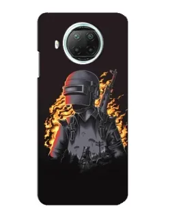 Чехол для Xiaomi Mi 10i с картинкой «PUBG — огненный силуэт» Чехол для Xiaomi Mi 10i с картинкой «PUBG — огненный силуэт»