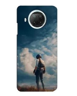 Чехол для Xiaomi Mi 10i с картинкой «Герой PUBG на скале» Чехол для Xiaomi Mi 10i с картинкой «Герой PUBG на скале»