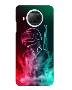 Чехол для Xiaomi Mi 10i с картинкой «PUBG — огненный воин» Чехол для Xiaomi Mi 10i с картинкой «PUBG — огненный воин»