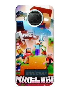 Чехол для Xiaomi Mi 10i с картинкой «Minecraft герои игры»