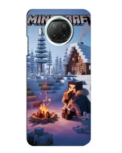 Чехол для Xiaomi Mi 10i с картинкой «Зимний Minecraft»