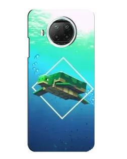 Чехол для Xiaomi Mi 10i с картинкой «Черепаха Minecraft»