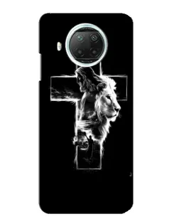 Чехол для Xiaomi Mi 10i с картинкой «Сияющий крест Jesus»