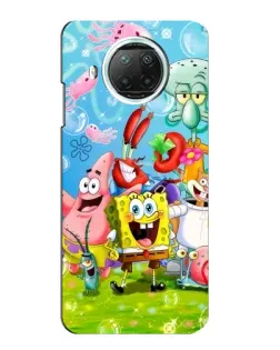 Чехол для Xiaomi Mi 10i с картинкой «Губка Боб и друзья»