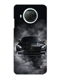 Чехол для Xiaomi Mi 10i с картинкой «Mercedes в дыму»