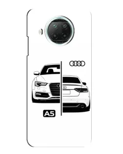 Чехол для Xiaomi Mi 10i с картинкой «Audi — контрастный дизайн»