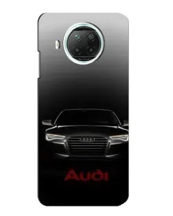 Чехол для Xiaomi Mi 10i с картинкой «Audi — градиентный контур»