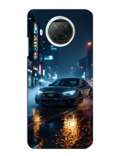 Чехол для Xiaomi Mi 10i с картинкой «Ночной город и Audi»
