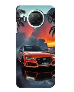 Чехол для Xiaomi Mi 10i с картинкой «Audi — закат»