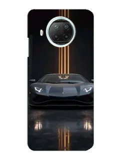 Чохол для Xiaomi Mi 10i з картинкою «Lamborghini золоті лінії»