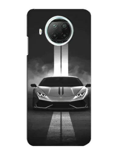 Чехол для Xiaomi Mi 10i с картинкой «Lamborghini симметрия дорог»