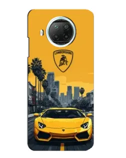 Чехол для Xiaomi Mi 10i с картинкой «Желтый Lamborghini город» Чехол для Xiaomi Mi 10i с картинкой «Желтый Lamborghini город»