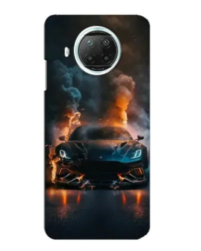Чехол для Xiaomi Mi 10i с картинкой «Lamborghini дымная эстетика»