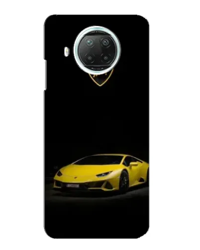 Чехол для Xiaomi Mi 10i с картинкой «Lamborghini желтый акцент»