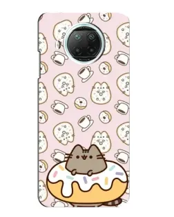 Чехол для Xiaomi Mi 10i с картинкой «Пушин на пончике» Чехол для Xiaomi Mi 10i с картинкой «Пушин на пончике»
