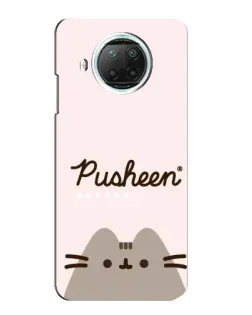 Чехол для Xiaomi Mi 10i с картинкой «Pusheen логотип» Чехол для Xiaomi Mi 10i с картинкой «Pusheen логотип»