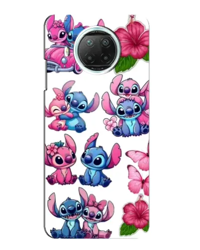 Чехол для Xiaomi Mi 10i с картинкой «Стикеры Stitch и Angel»