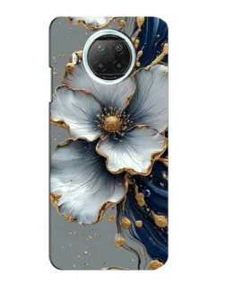 Чехол для Xiaomi Mi 10i с картинкой «Белый цветок и золотой флюид» Чехол для Xiaomi Mi 10i с картинкой «Белый цветок и золотой флюид»