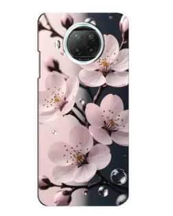 Чехол для Xiaomi Mi 10i с картинкой «Нежная сакура и капли» Чехол для Xiaomi Mi 10i с картинкой «Нежная сакура и капли»