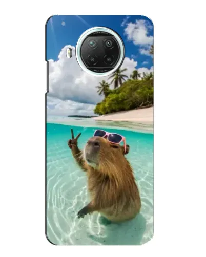 Чехол для Xiaomi Mi 10i с картинкой «Капибара на море» Чехол для Xiaomi Mi 10i с картинкой «Капибара на море»