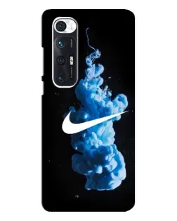 Чехол для Xiaomi Mi 10s с картинкой «Nike и синий дым» Чехол для Xiaomi Mi 10s с картинкой «Nike и синий дым»
